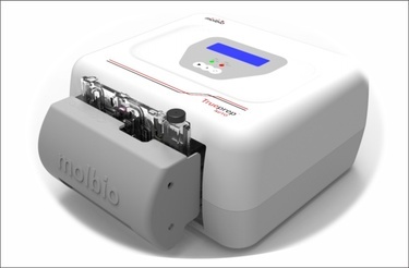Sample preparation process at Mangalam Diagnostic Center